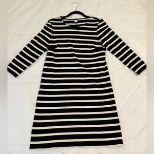 Old Navy Black and White Striped Dress